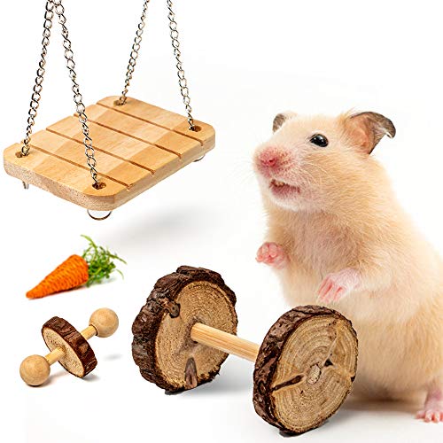 Labeol Rabbit Chew Toys 32 Pcs Timothy Hay Sticks Natural Small Animals Treat for Rabbits Guinea Pig Hamsters Chinchilla Rabbit Accessories Boredom Breaker