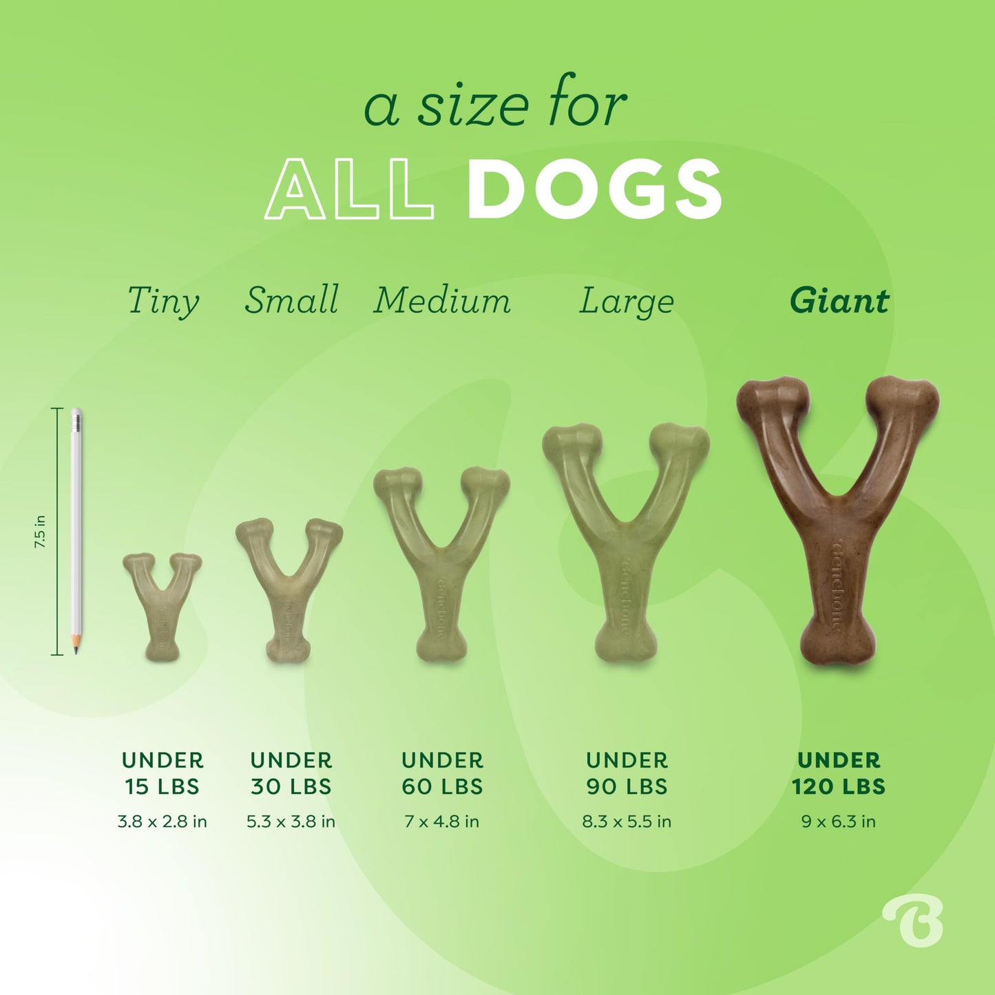 Benebone Indestructible Wishbone Dog Chew Toy for Aggressive Chewers, Long Lasting Tough Boredom Breaker for Dogs, Real Bacon Flavour, For Medium Dogs