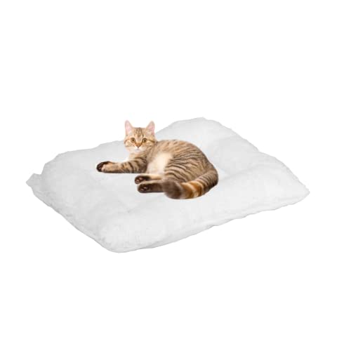 Bonlife Winter Felt Small Cat House Indoor,Foldable Pets Bed Cave Kennel with Two Move Cushion,Dog Bed Warm Comfortable