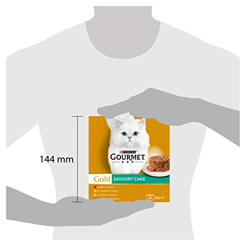 Gourmet Wet Cat Food Pouches in Gravy - Perle Chef's Collection 40 x 85g - Mix of Fish, Lamb, Duck, Turkey, Pet Food - Wet - Bulk Food, Cat Wet Food suitable for Adult and Senior Cats