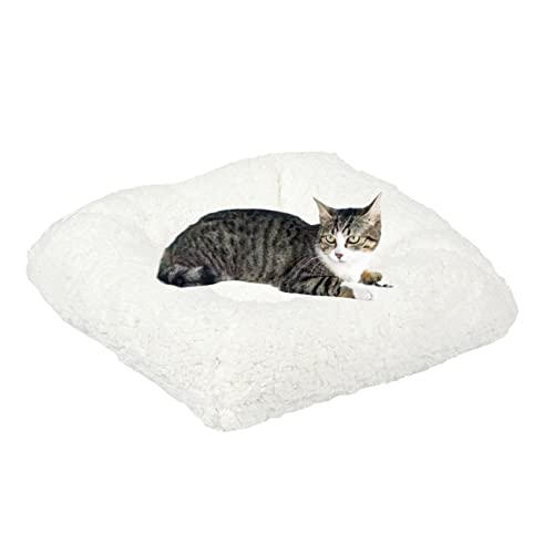 Bonlife Winter Felt Small Cat House Indoor,Foldable Pets Bed Cave Kennel with Two Move Cushion,Dog Bed Warm Comfortable