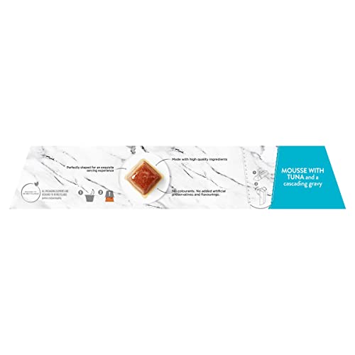 Gourmet Wet Cat Food Pouches in Gravy - Perle Chef's Collection 40 x 85g - Mix of Fish, Lamb, Duck, Turkey, Pet Food - Wet - Bulk Food, Cat Wet Food suitable for Adult and Senior Cats