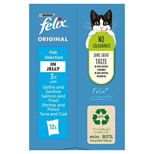 Felix Original 7+ Variety in Jelly Cat Food