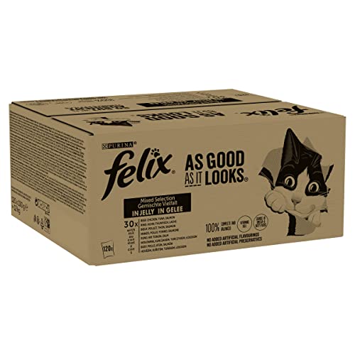 Felix Original 7+ Variety in Jelly Cat Food