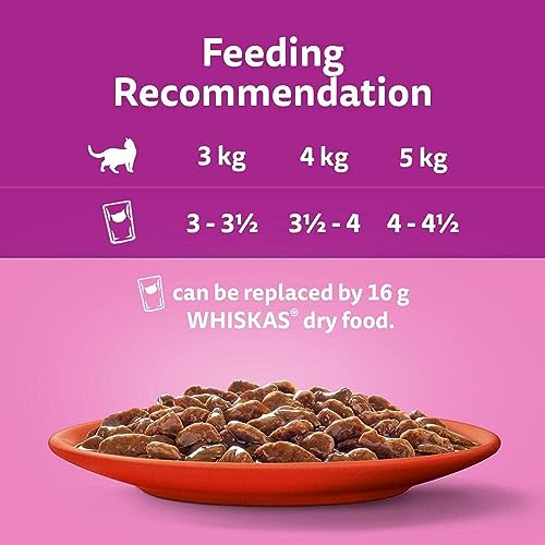 Whiskas 1+ Adult Mixed Selection in Jelly 84 Pouches, Adult Wet Cat Food, Megapack
