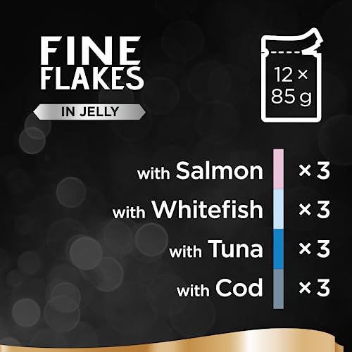 Sheba Fine Flakes Poultry Collection in Jelly 40 Pouches, Adult Wet Cat Food