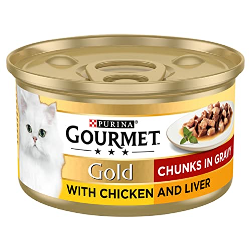 Gourmet Wet Cat Food Pouches in Gravy - Perle Chef's Collection 40 x 85g - Mix of Fish, Lamb, Duck, Turkey, Pet Food - Wet - Bulk Food, Cat Wet Food suitable for Adult and Senior Cats