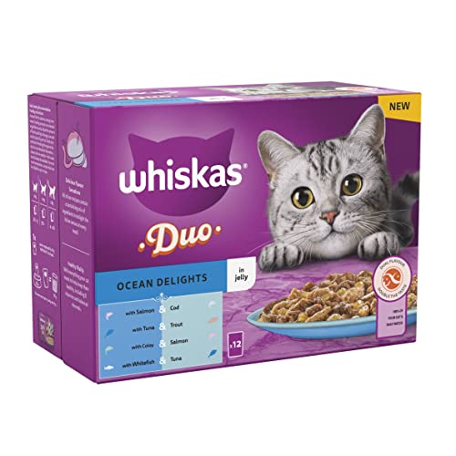 Whiskas 1+ Adult Mixed Selection in Jelly 84 Pouches, Adult Wet Cat Food, Megapack