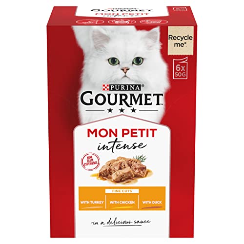 Gourmet Wet Cat Food Pouches in Gravy - Perle Chef's Collection 40 x 85g - Mix of Fish, Lamb, Duck, Turkey, Pet Food - Wet - Bulk Food, Cat Wet Food suitable for Adult and Senior Cats