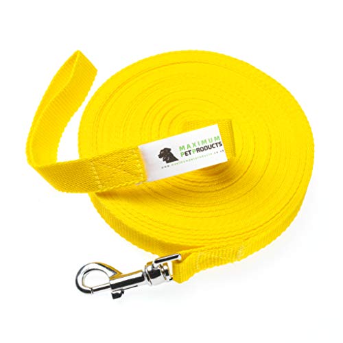 Maximum Pet Products 65ft 20M Dog & Horse Training Lunge Lead. 25mm - 1" Wide. Very Strong