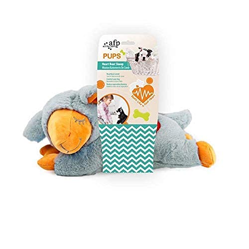 ALL FOR PAWS Little Buddy Heart Beat Sheep, Puppy Toy With Heartbeat Dog Training Toy For Separation Anxiety Relief Behavioral Aid For Pets