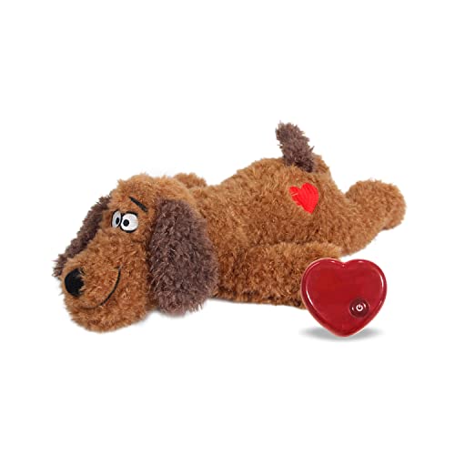 ALL FOR PAWS Heartbeat Dog Toy for Puppy,Snuggle Dog Behavioral Sleep Aid Puppy Toys, Pacifier Calming Behavioral Aid Plush Toy for Dogs