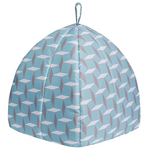 Hollypet Cat Bed Kitten Bed Self-Warming 2-in-1 Foldable Comfortable Igloo Triangle Pet Tent House