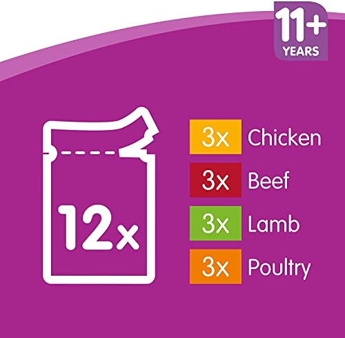 Whiskas 1+ Adult Mixed Selection in Jelly 84 Pouches, Adult Wet Cat Food, Megapack