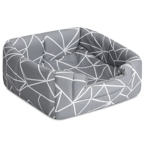 Hollypet Cat Bed Kitten Bed Self-Warming 2-in-1 Foldable Comfortable Igloo Triangle Pet Tent House