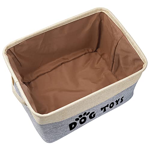 PET ARTIST Personalized Dog Toy Bin for Dog Toys Accessories - Foldable Dog Toy Basket Storage Box for Pet Toys,Dog Coat