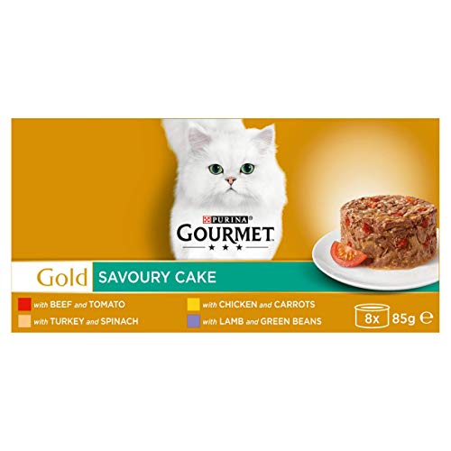 Gourmet Wet Cat Food Pouches in Gravy - Perle Chef's Collection 40 x 85g - Mix of Fish, Lamb, Duck, Turkey, Pet Food - Wet - Bulk Food, Cat Wet Food suitable for Adult and Senior Cats