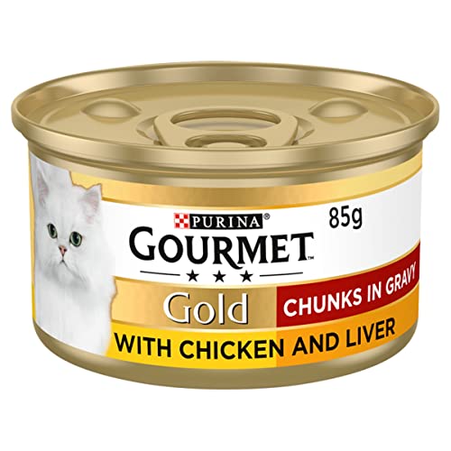 Gourmet Wet Cat Food Pouches in Gravy - Perle Chef's Collection 40 x 85g - Mix of Fish, Lamb, Duck, Turkey, Pet Food - Wet - Bulk Food, Cat Wet Food suitable for Adult and Senior Cats