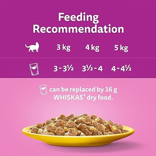 Whiskas 1+ Adult Mixed Selection in Jelly 84 Pouches, Adult Wet Cat Food, Megapack