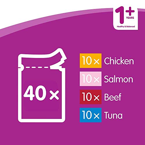 Whiskas 1+ Adult Mixed Selection in Jelly 84 Pouches, Adult Wet Cat Food, Megapack