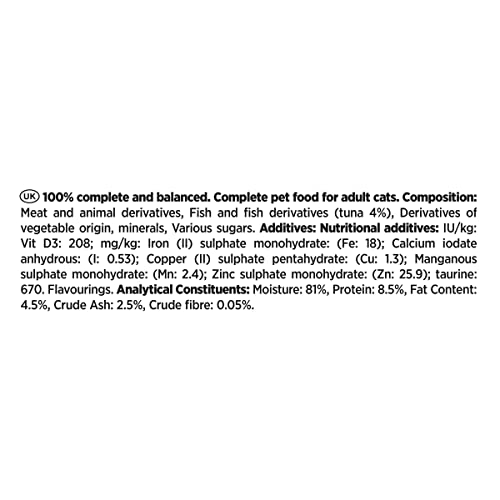 Gourmet Wet Cat Food Pouches in Gravy - Perle Chef's Collection 40 x 85g - Mix of Fish, Lamb, Duck, Turkey, Pet Food - Wet - Bulk Food, Cat Wet Food suitable for Adult and Senior Cats