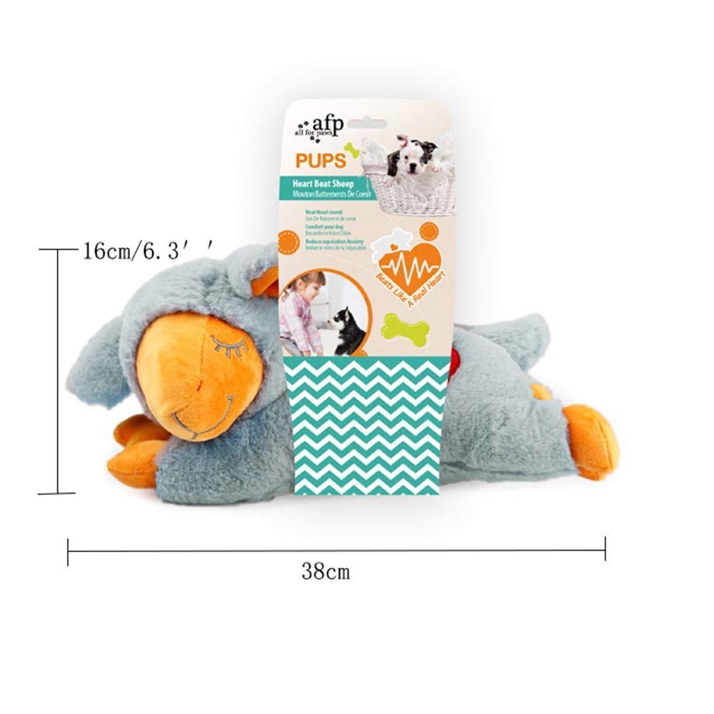 ALL FOR PAWS Little Buddy Heart Beat Sheep, Puppy Toy With Heartbeat Dog Training Toy For Separation Anxiety Relief Behavioral Aid For Pets