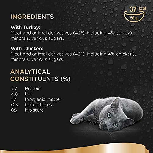 Sheba Fine Flakes Poultry Collection in Jelly 40 Pouches, Adult Wet Cat Food