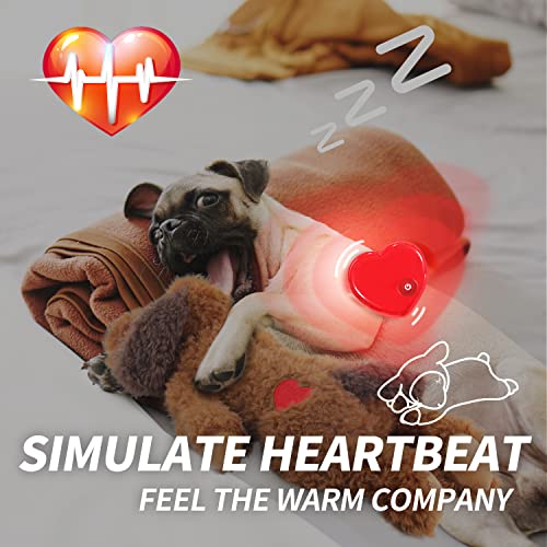 ALL FOR PAWS Heartbeat Dog Toy for Puppy,Snuggle Dog Behavioral Sleep Aid Puppy Toys, Pacifier Calming Behavioral Aid Plush Toy for Dogs