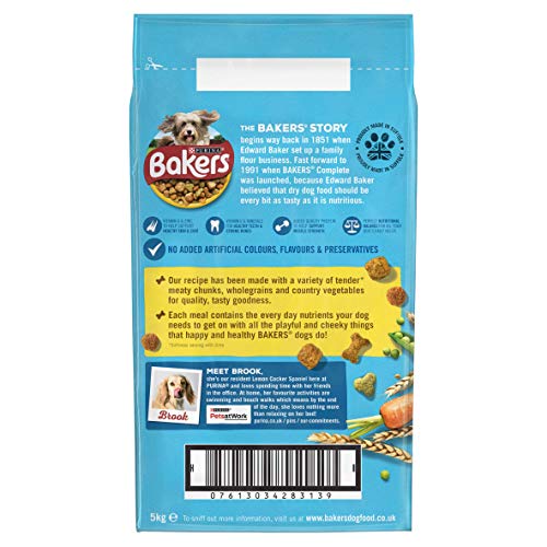 Bakers Adult Dry Dog Food Beef and Veg