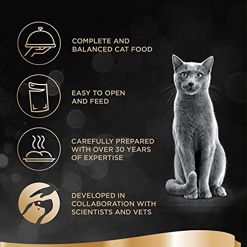 Sheba Fine Flakes Poultry Collection in Jelly 40 Pouches, Adult Wet Cat Food