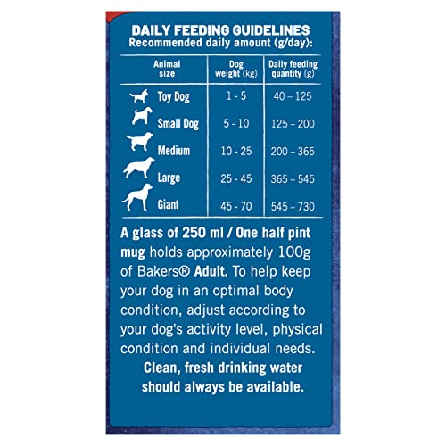 Bakers Adult Dry Dog Food Beef and Veg
