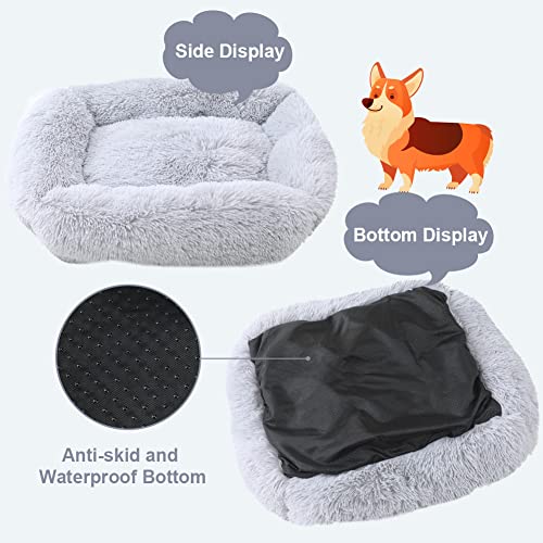 Vanansa Small Cat Bed for Indoor Cats, Self-Warming Donut kitty beds for Small Cats Improving Sleep and Keeping Warm, Washable Pet bed with Anti Slip Base
