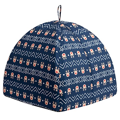 Hollypet Cat Bed Kitten Bed Self-Warming 2-in-1 Foldable Comfortable Igloo Triangle Pet Tent House