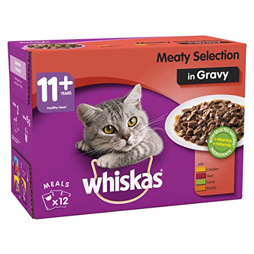 Whiskas 1+ Adult Mixed Selection in Jelly 84 Pouches, Adult Wet Cat Food, Megapack