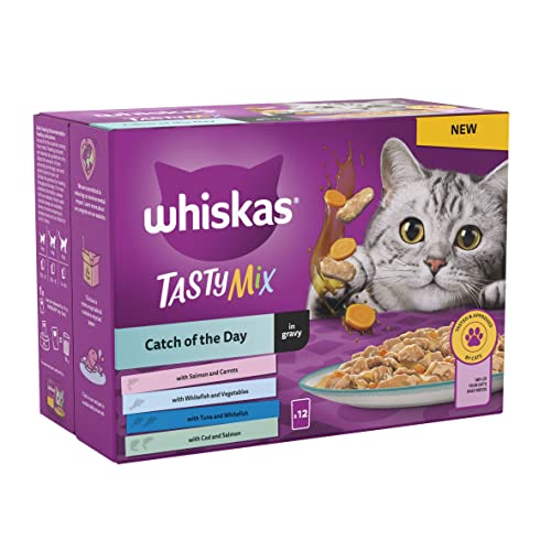 Whiskas 1+ Adult Mixed Selection in Jelly 84 Pouches, Adult Wet Cat Food, Megapack