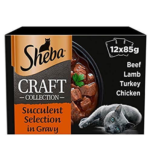 Sheba Fine Flakes Poultry Collection in Jelly 40 Pouches, Adult Wet Cat Food
