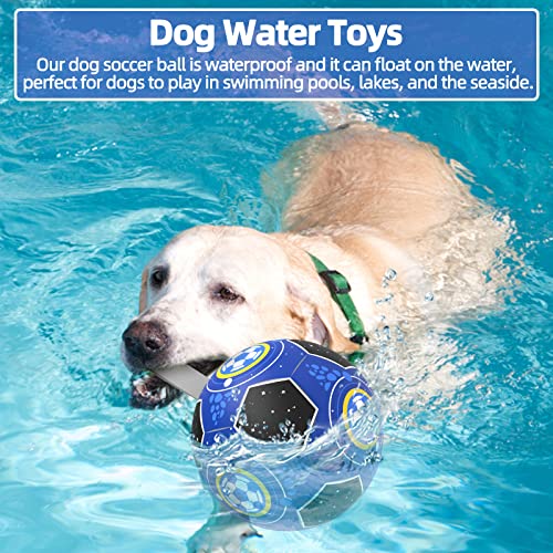 HETOO Dog Toys, Interactive Dog Football Toys with Grab Tabs, Durable Dog Balls for Small Medium Breed Dog Water Toy Indoor & Outdoor, Gift for Dogs