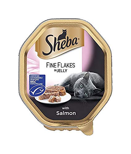 Sheba Fine Flakes Poultry Collection in Jelly 40 Pouches, Adult Wet Cat Food