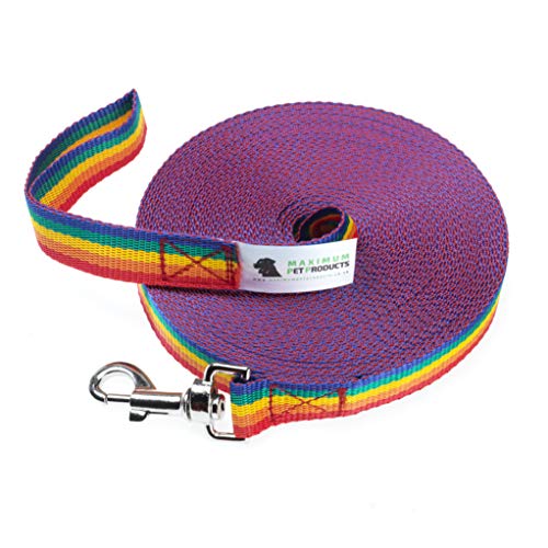Maximum Pet Products 65ft 20M Dog & Horse Training Lunge Lead. 25mm - 1" Wide. Very Strong