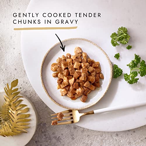 Gourmet Wet Cat Food Pouches in Gravy - Perle Chef's Collection 40 x 85g - Mix of Fish, Lamb, Duck, Turkey, Pet Food - Wet - Bulk Food, Cat Wet Food suitable for Adult and Senior Cats