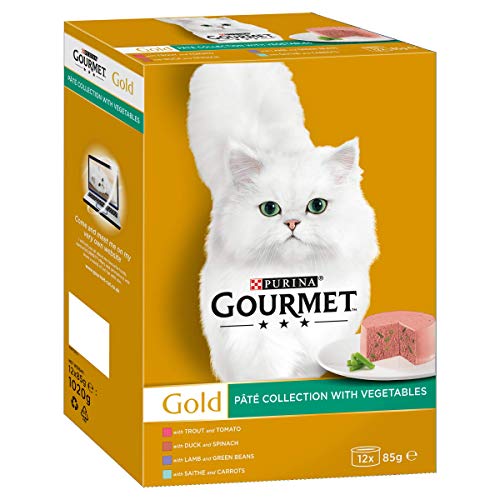 Gourmet Wet Cat Food Pouches in Gravy - Perle Chef's Collection 40 x 85g - Mix of Fish, Lamb, Duck, Turkey, Pet Food - Wet - Bulk Food, Cat Wet Food suitable for Adult and Senior Cats