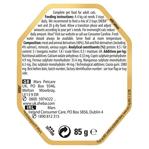 Sheba Fine Flakes Poultry Collection in Jelly 40 Pouches, Adult Wet Cat Food