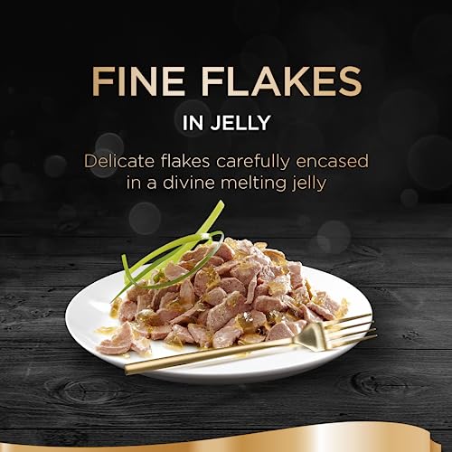Sheba Fine Flakes Poultry Collection in Jelly 40 Pouches, Adult Wet Cat Food