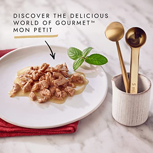 Gourmet Wet Cat Food Pouches in Gravy - Perle Chef's Collection 40 x 85g - Mix of Fish, Lamb, Duck, Turkey, Pet Food - Wet - Bulk Food, Cat Wet Food suitable for Adult and Senior Cats