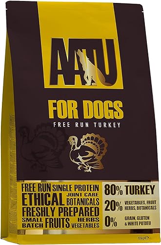 AATU 80/20 Dry Dog Food, Salmon, High Protein, Grain Free Recipe, No Artificial Ingredients