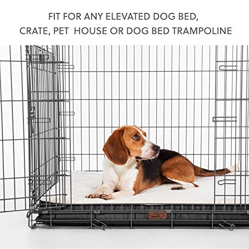 Bedsure Large Dog Bed Washable - Orthopedic Dog Bed and Mattress Mat for Dog Crate with Removable Plush Sherpa Cover, Gifts for Dog