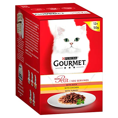 Gourmet Wet Cat Food Pouches in Gravy - Perle Chef's Collection 40 x 85g - Mix of Fish, Lamb, Duck, Turkey, Pet Food - Wet - Bulk Food, Cat Wet Food suitable for Adult and Senior Cats