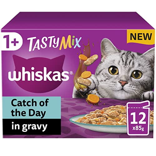 Whiskas 1+ Adult Mixed Selection in Jelly 84 Pouches, Adult Wet Cat Food, Megapack