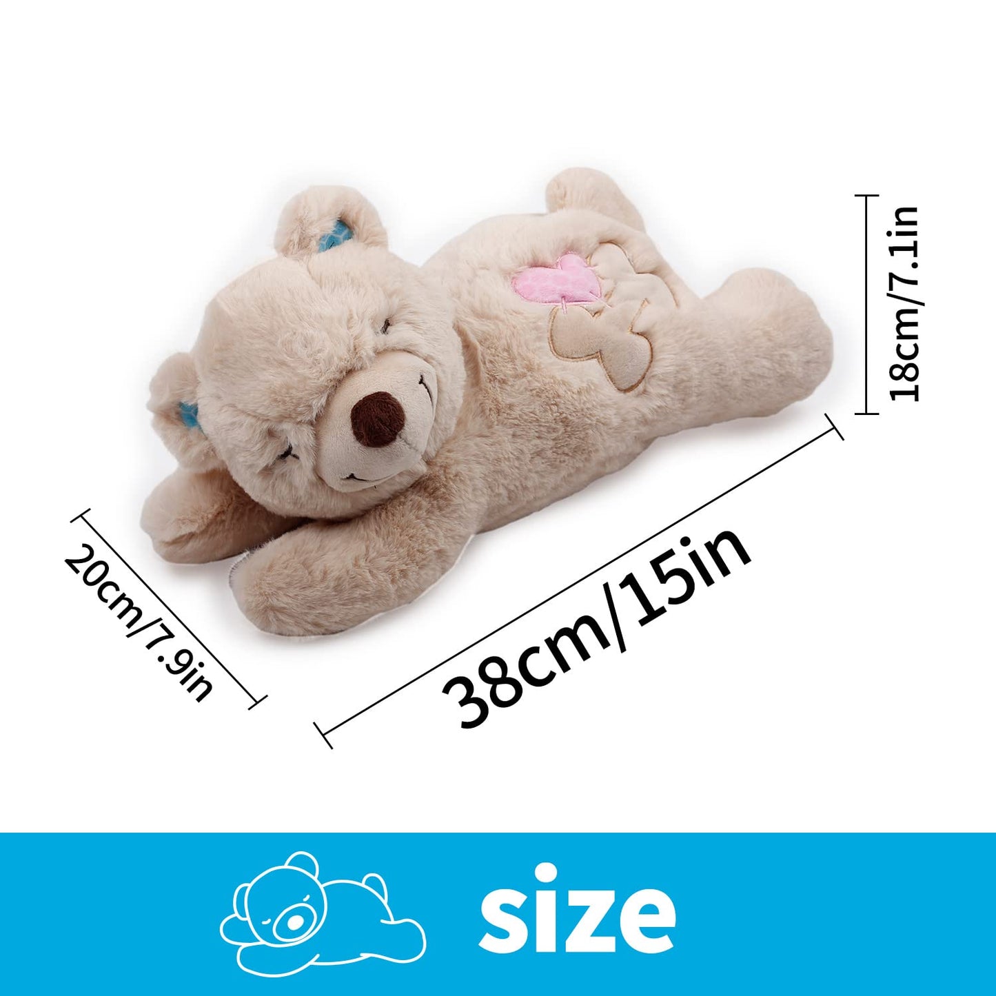 ALL FOR PAWS Heartbeat Dog Toy for Puppy,Snuggle Dog Behavioral Sleep Aid Puppy Toys, Pacifier Calming Behavioral Aid Plush Toy for Dogs