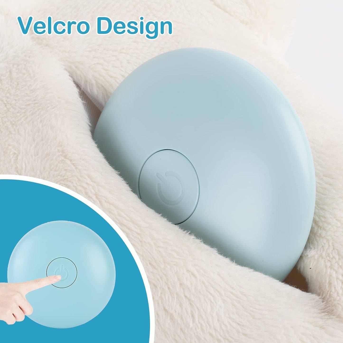 WEOK Heartbeat Puppy Toy with Heat Packs for Pets,Dog Heartbeat Toy for Separation Anxiety Relief Behavioral Training Aid Toy, Heartbeat Stuffed Animal for Puppy Calming Aid Behavioral Aid